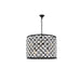 Royce Edge 8-Light Matte Black Chandelier