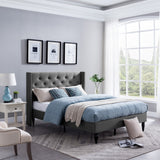 Roz Traditional Fully-Upholstered Bedframe by Christopher Knight Home