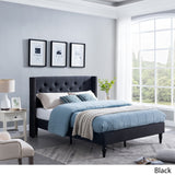 Roz Traditional Fully-Upholstered Bedframe by Christopher Knight Home