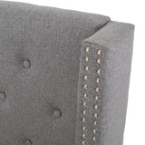 Roz Traditional Fully-Upholstered Bedframe by Christopher Knight Home