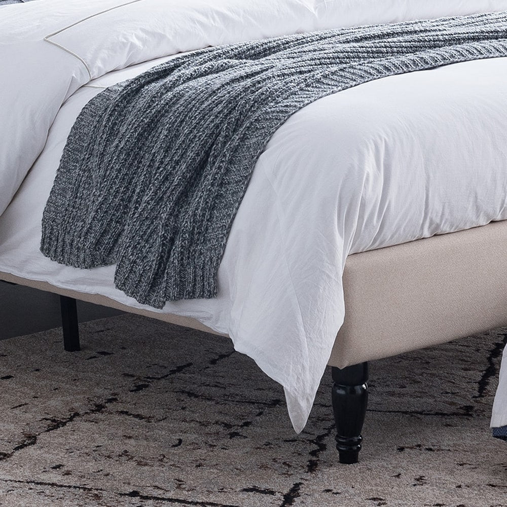 Roz Traditional Fully-Upholstered Bedframe by Christopher Knight Home