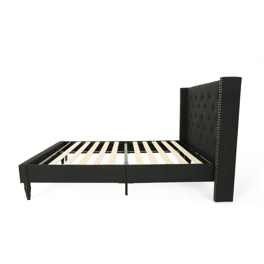 Roz Traditional Fully-Upholstered Bedframe by Christopher Knight Home