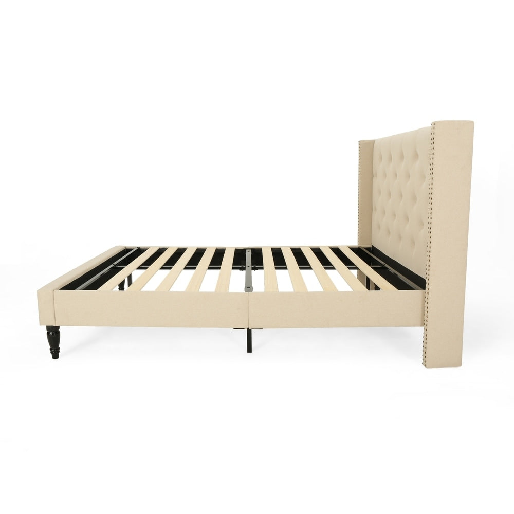 Roz Traditional Fully-Upholstered Bedframe by Christopher Knight Home