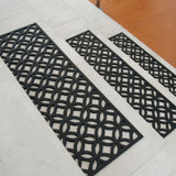 Rubber-Cal 6-Piece Azteca Indoor Outdoor Stair Treads Rubber Step Mats, 9.75 by 29.75-Inch - 9.75in x 29.75in
