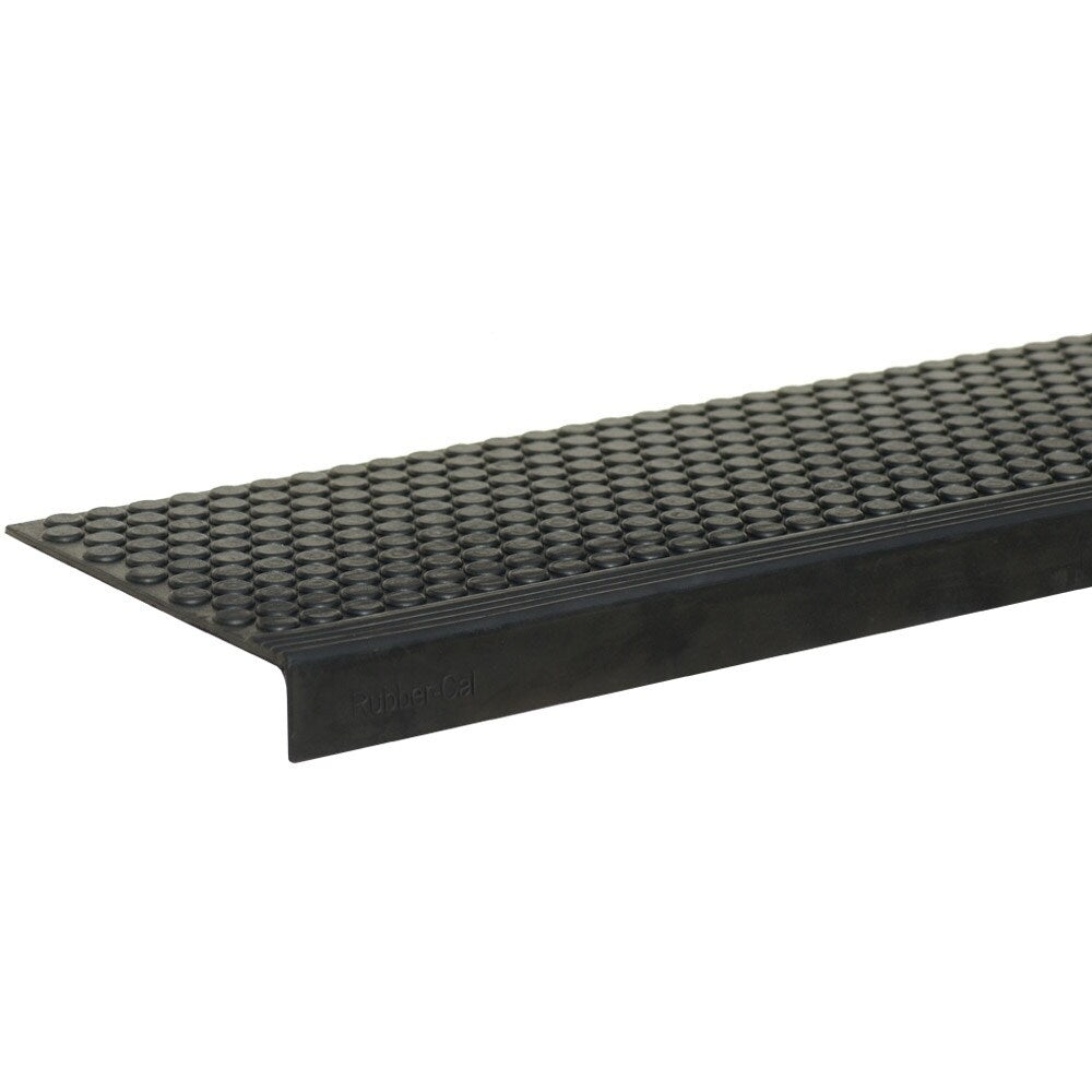 Rubber-Cal Coin-Grip Commercial Rubber Step Mat Stair Tread (Set of 6)