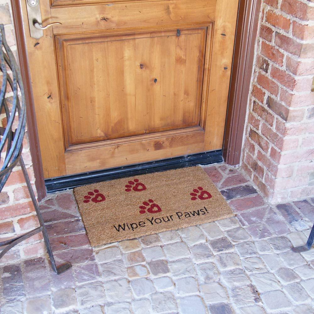 Rubber-Cal Wipe Your Paws! Animal Doormats, 18 x 30-Inch