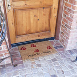 Rubber-Cal Wipe Your Paws! Animal Doormats, 18 x 30-Inch