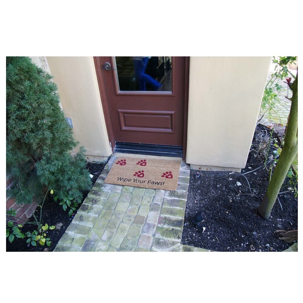 Rubber-Cal Wipe Your Paws! Animal Doormats, 18 x 30-Inch