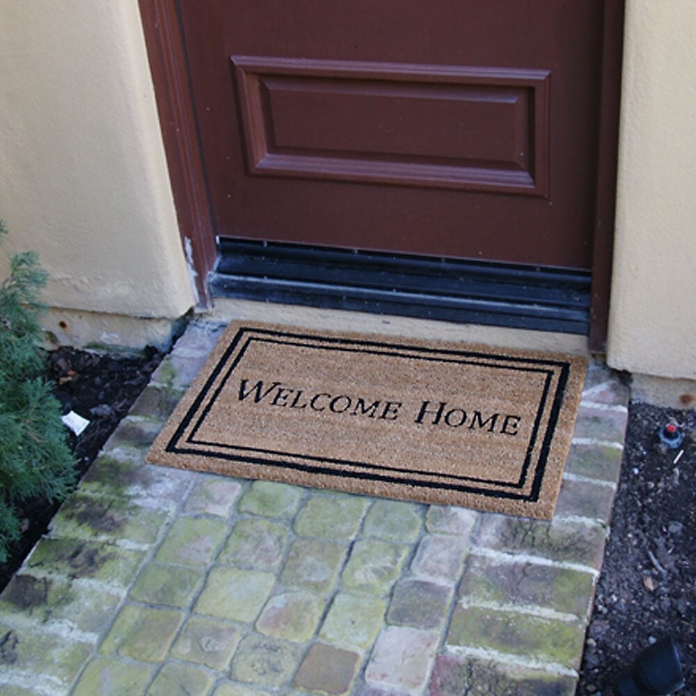Rubber-Cal "American Family Door Mats" - 2 Coco Doormats - 18" x 30"