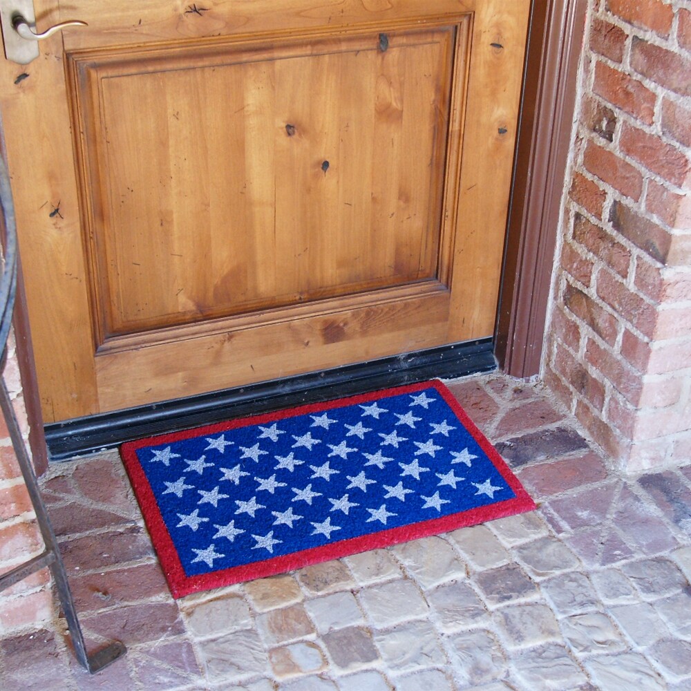 Rubber-Cal "American Family Door Mats" - 2 Coco Doormats - 18" x 30"