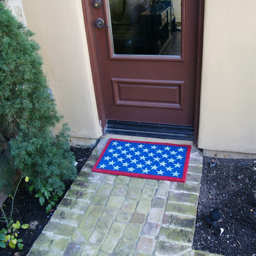 Rubber-Cal "American Family Door Mats" - 2 Coco Doormats - 18" x 30"