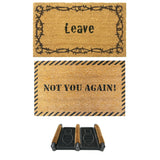Rubber-Cal "Funny Dooormat Kit" - 2 Rude Doormats & 1 Boot Scraper