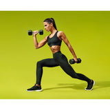 Rubber Encased Hex Dumbbell, 35lbs Pair