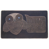 A1HC Welcome Owl Hoo's There Pin Entrance, Fun Designed Floor, Front Door Indoor