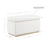 Rue Sherpa Rectangle Storage Ottoman