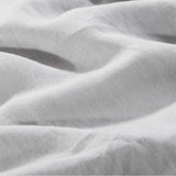 WHOLINENS Stone Washed French Linen Duvet Cover Set Ruffle Style