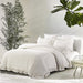 WHOLINENS Stone Washed French Linen Duvet Cover Set Ruffle Style