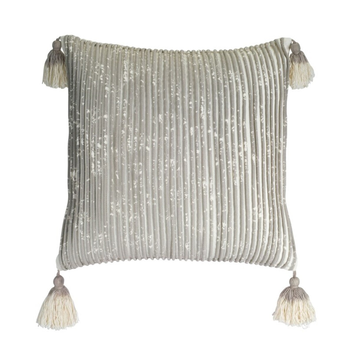 Ruffled Pillow with Tassels (Set of 2)
