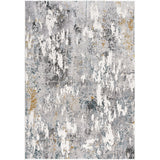 Rug Branch Modern Abstract Beige Blue Indoor Area/Runner Rug