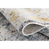 Rug Branch Modern Abstract Beige Blue Indoor Area/Runner Rug