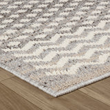 Rug Branch Modern Moroccan Geometric Grey Beige Indoor Area Rug