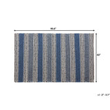 Rug - Carpet - Hand Tufted - 160x230 cm - Blue and Grey - PATNOS - 5'3 x 7'6