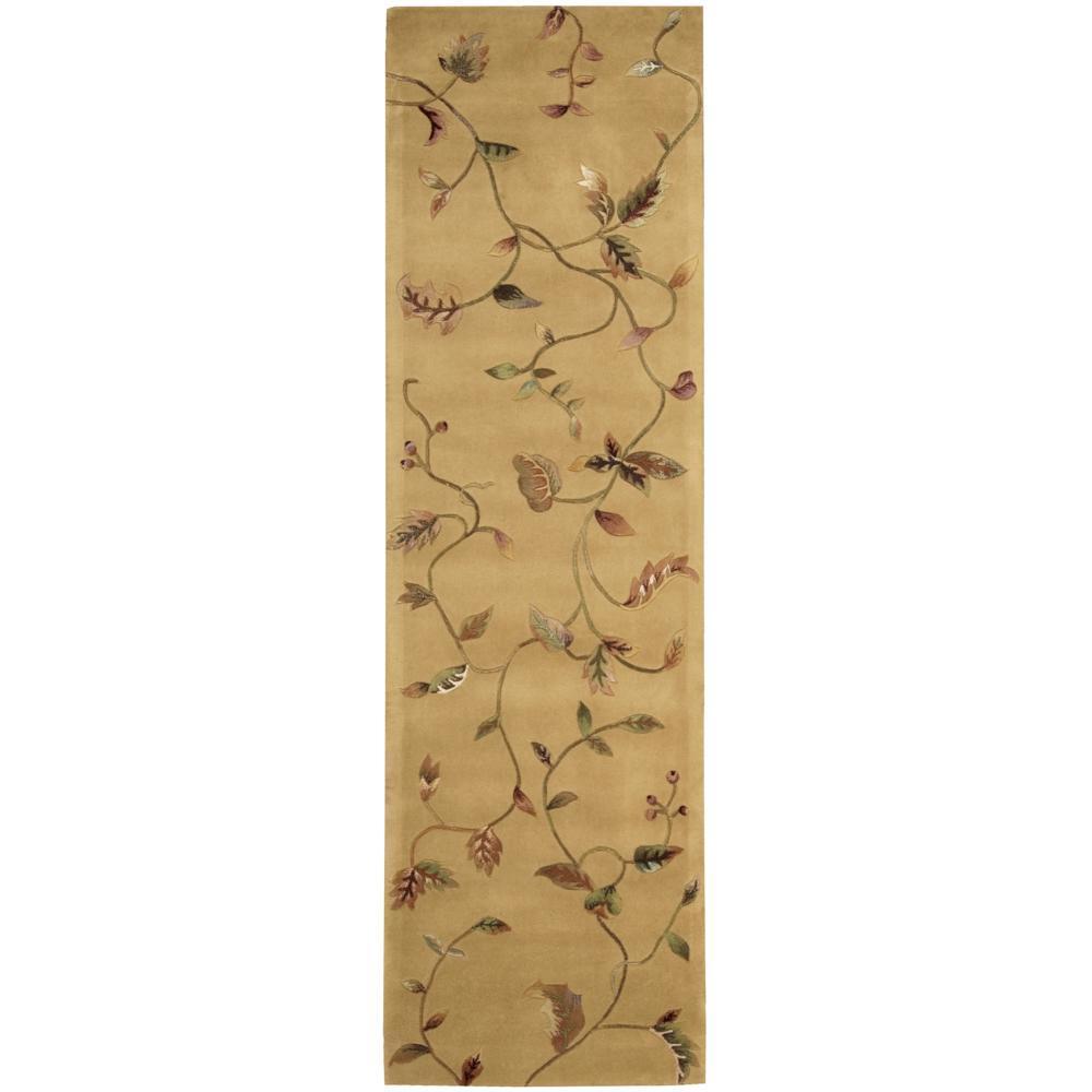 Rug Squared Beaumont Gold Rug - 2'3" x 8' Runner