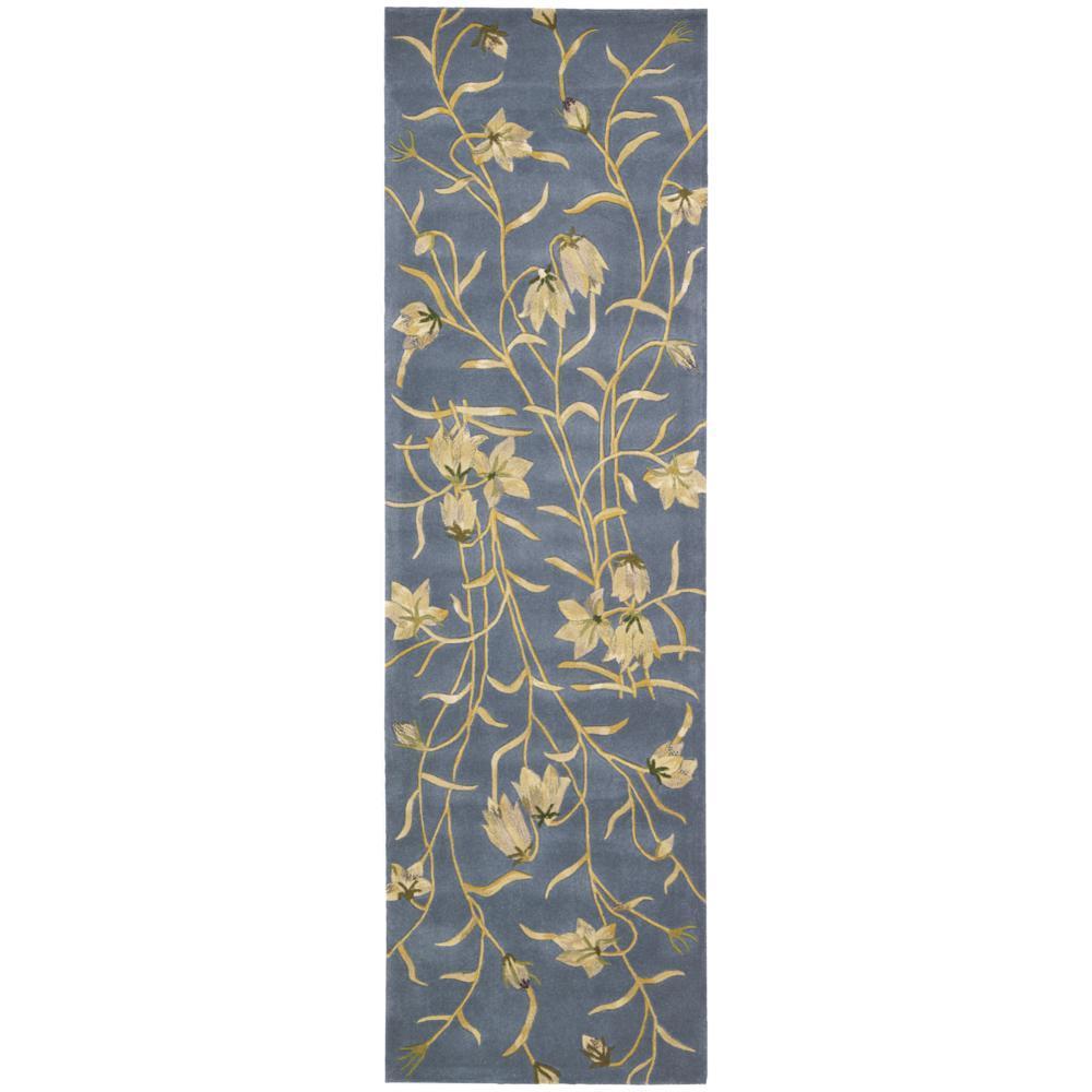 Rug Squared Beaumont Light Blue Rug - 2'3" x 8' Runner