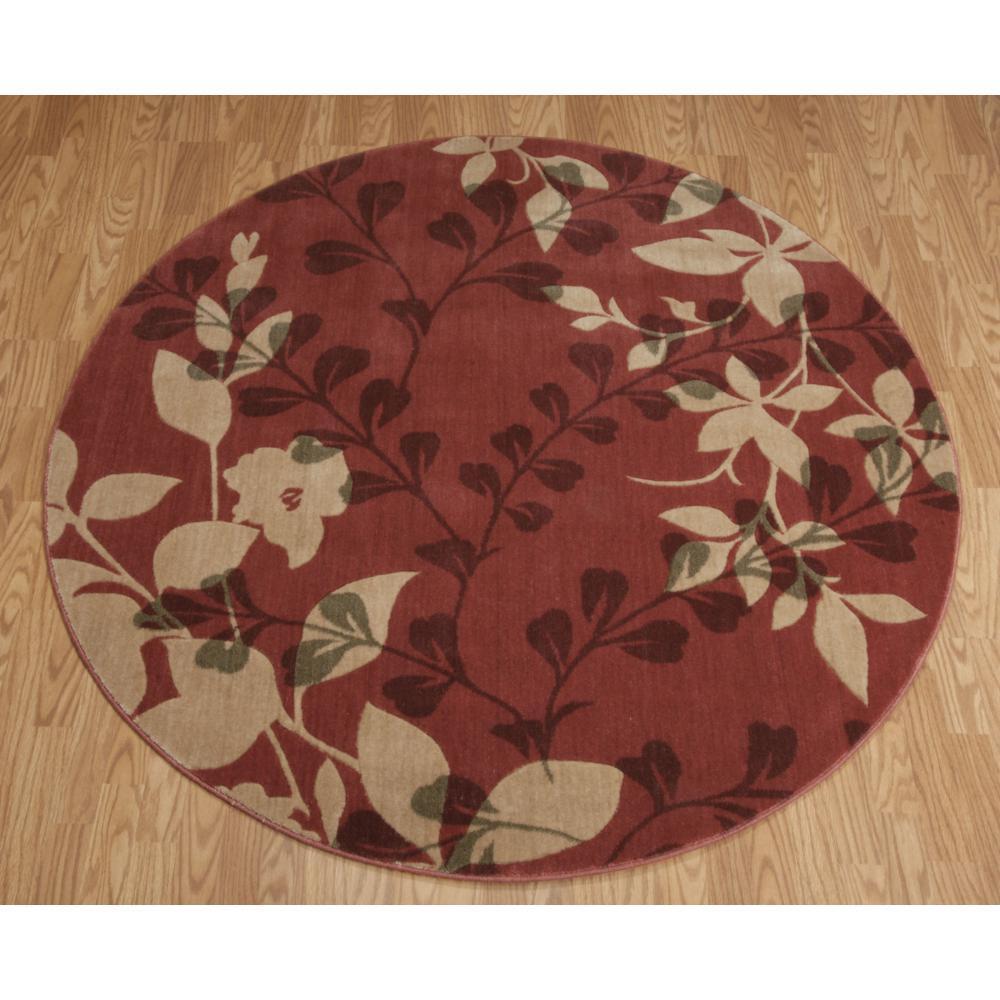 Rug Squared Fenwick Brick Rug - 5'6" Round