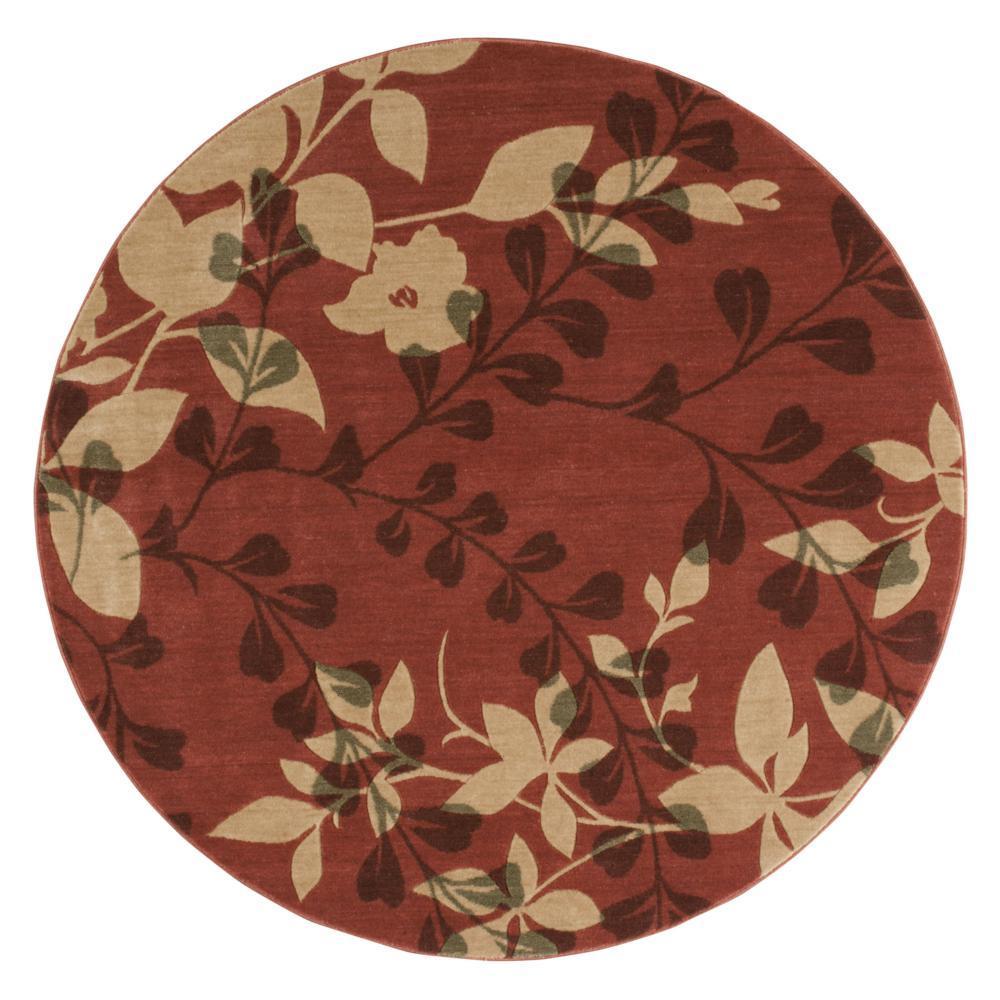 Rug Squared Fenwick Brick Rug - 5'6" Round