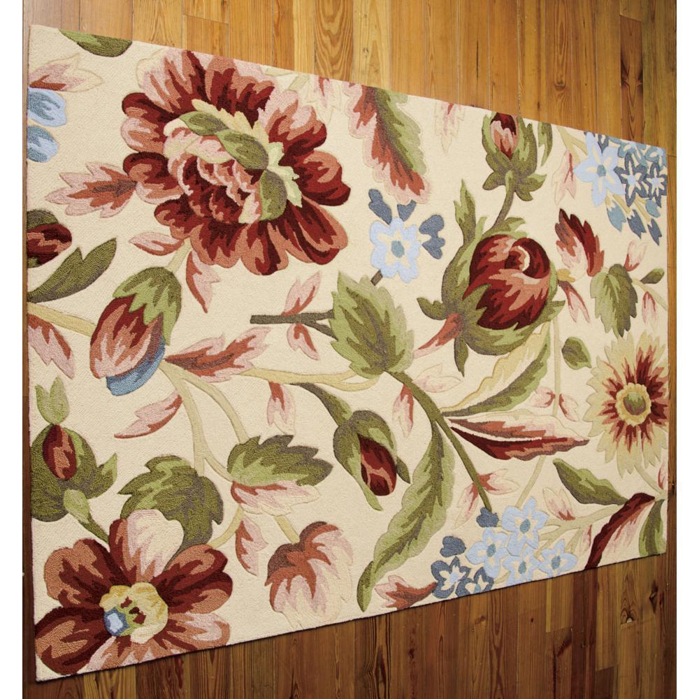Rug Squared Laurel Ivory Rug - 1'9" x 2'9"