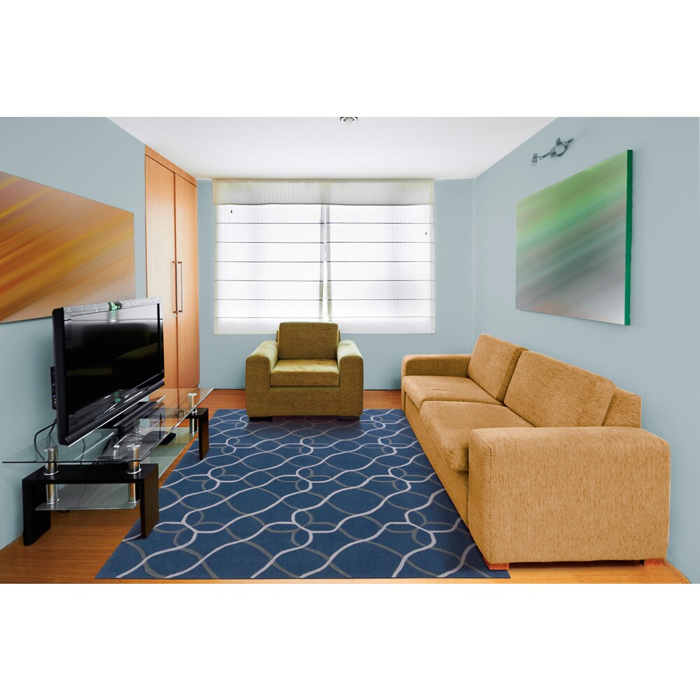 Rug Squared Marietta Denim Area Rug (3'6X5'6) - 3'6" x 5'6"