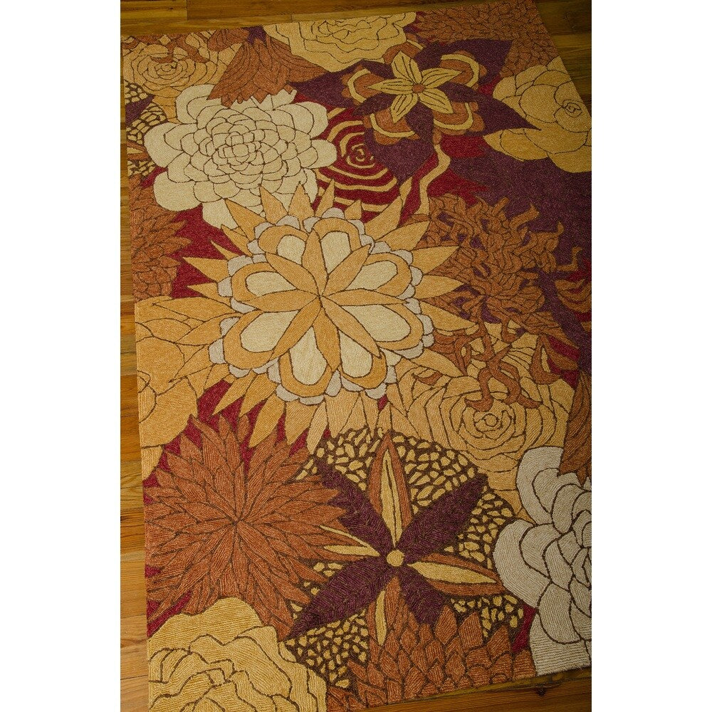 Rug Squared Melbourne Floral Indoor/Outdoor Area Rug (10' x 13') - 10' x 13'