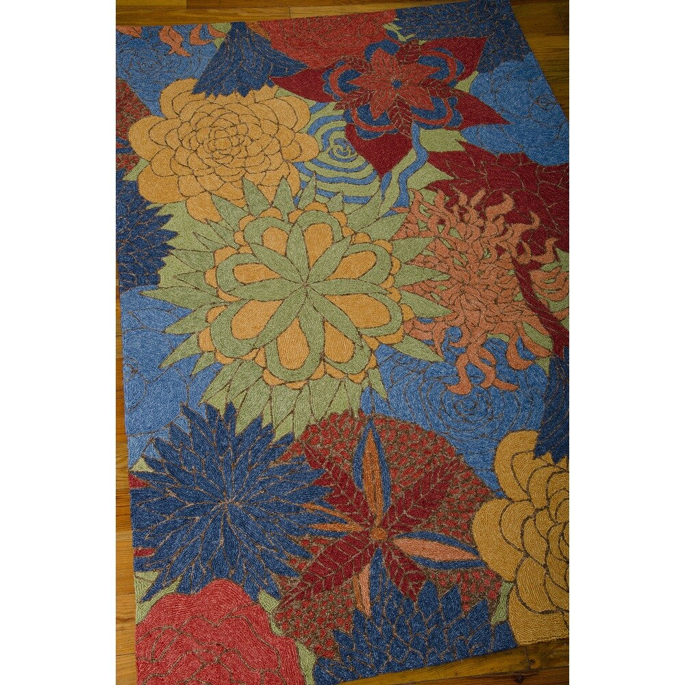 Rug Squared Melbourne Floral Indoor/Outdoor Area Rug (10' x 13') - 10' x 13'