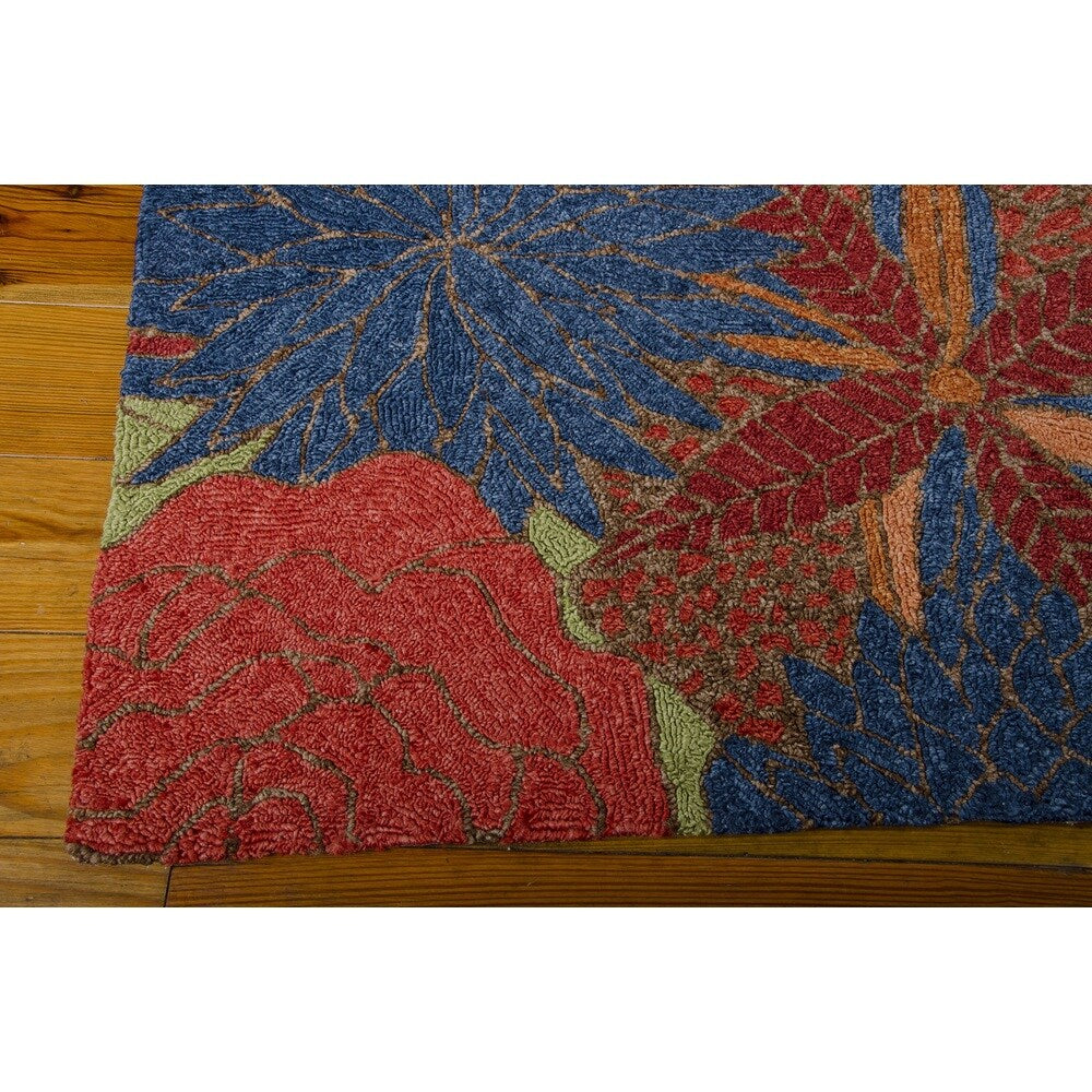 Rug Squared Melbourne Floral Indoor/Outdoor Area Rug (10' x 13') - 10' x 13'