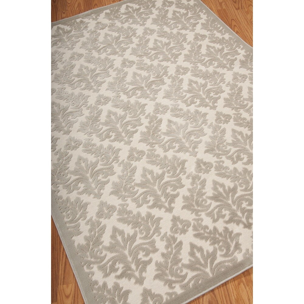 Rug Squared Montrose Ivory Silver Rug - 7'6" x 9'6"