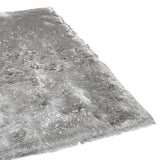 Blue Shimmer Shag Area Rug Thick Soft Pile Large Shaggy Carpet