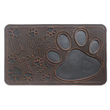 RugSmith Copper Moulded Wipe Your Paws Rubber Doormat, 18"x30"