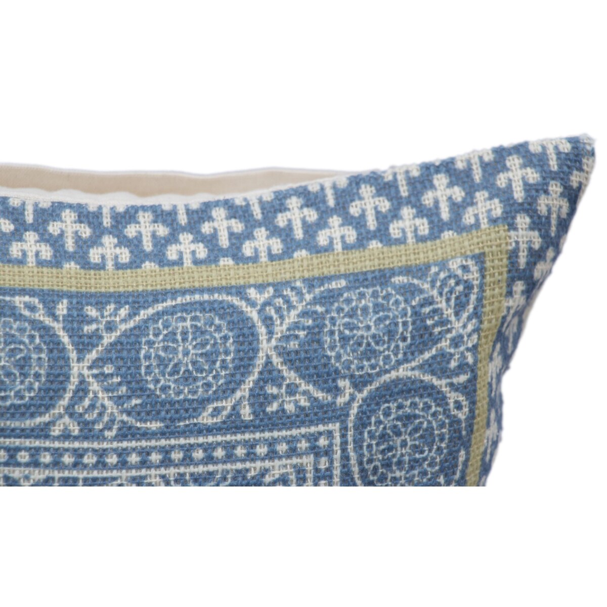 RugSmith Denim Machine Woven Chateau Throw Pillow, 16" x 26"