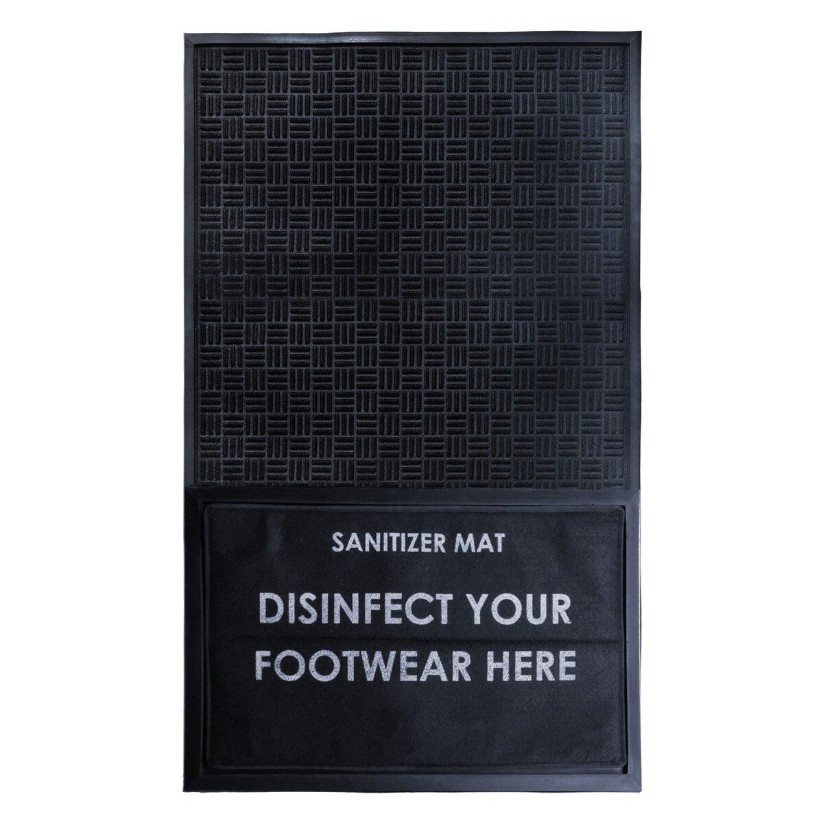 RugSmith Large Layered Rubber Sanitizer Doormat, Tray, and Foam Insert, 36" x 60" - 36" x 60"