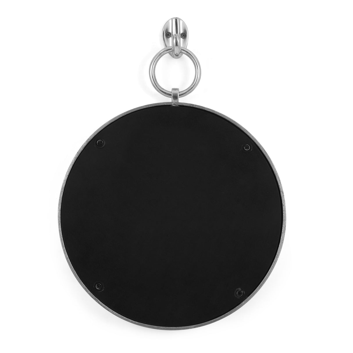 Rumley Modern Handcrafted Round Aluminum Wall Mirror by Christopher Knight Home - 12.00" L x 1.00" W x 15.00" H