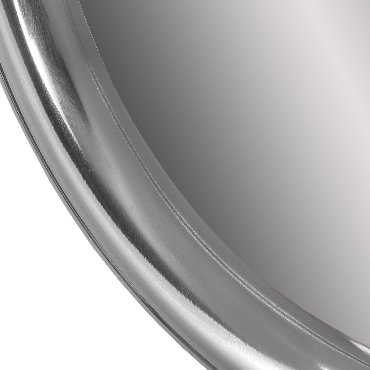 Rumley Modern Handcrafted Round Aluminum Wall Mirror by Christopher Knight Home - 12.00" L x 1.00" W x 15.00" H