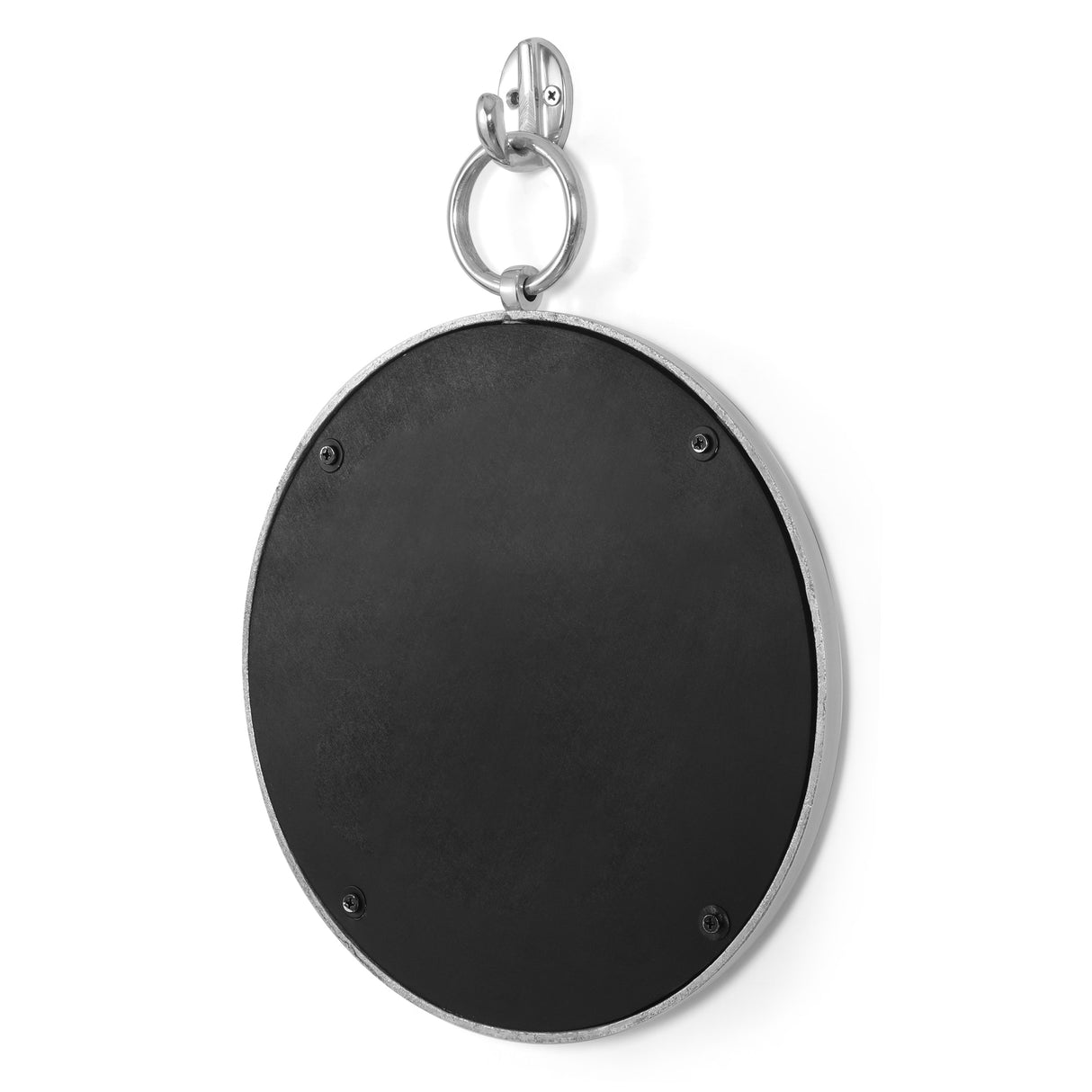 Rumley Modern Handcrafted Round Aluminum Wall Mirror by Christopher Knight Home - 12.00" L x 1.00" W x 15.00" H