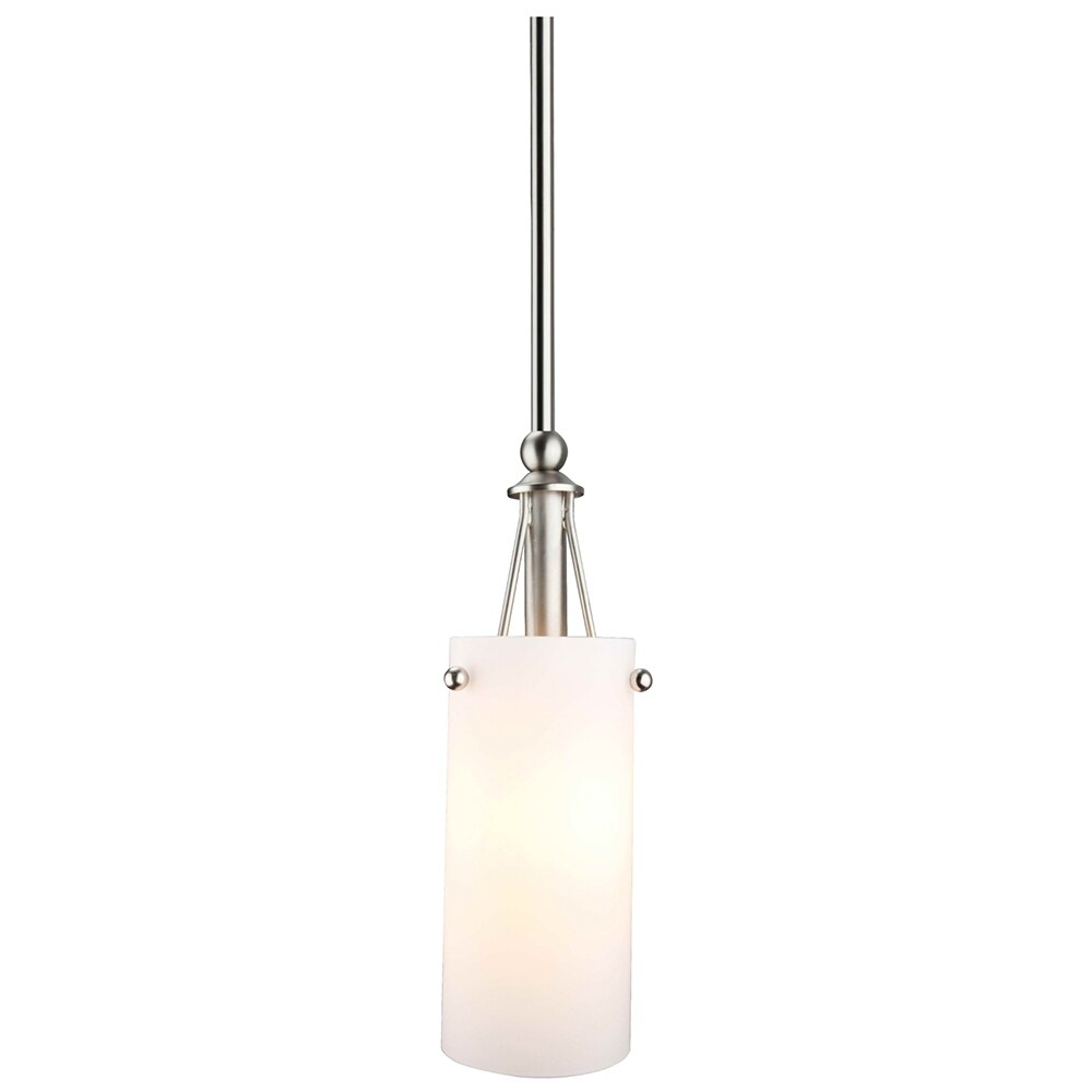 Runnells 1 - Light Single Cylinder Pendant - Brushed Nickel