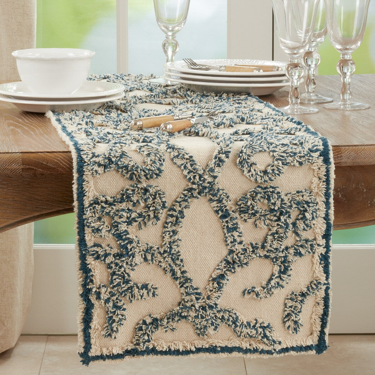 Runner Rug With Tufted Design