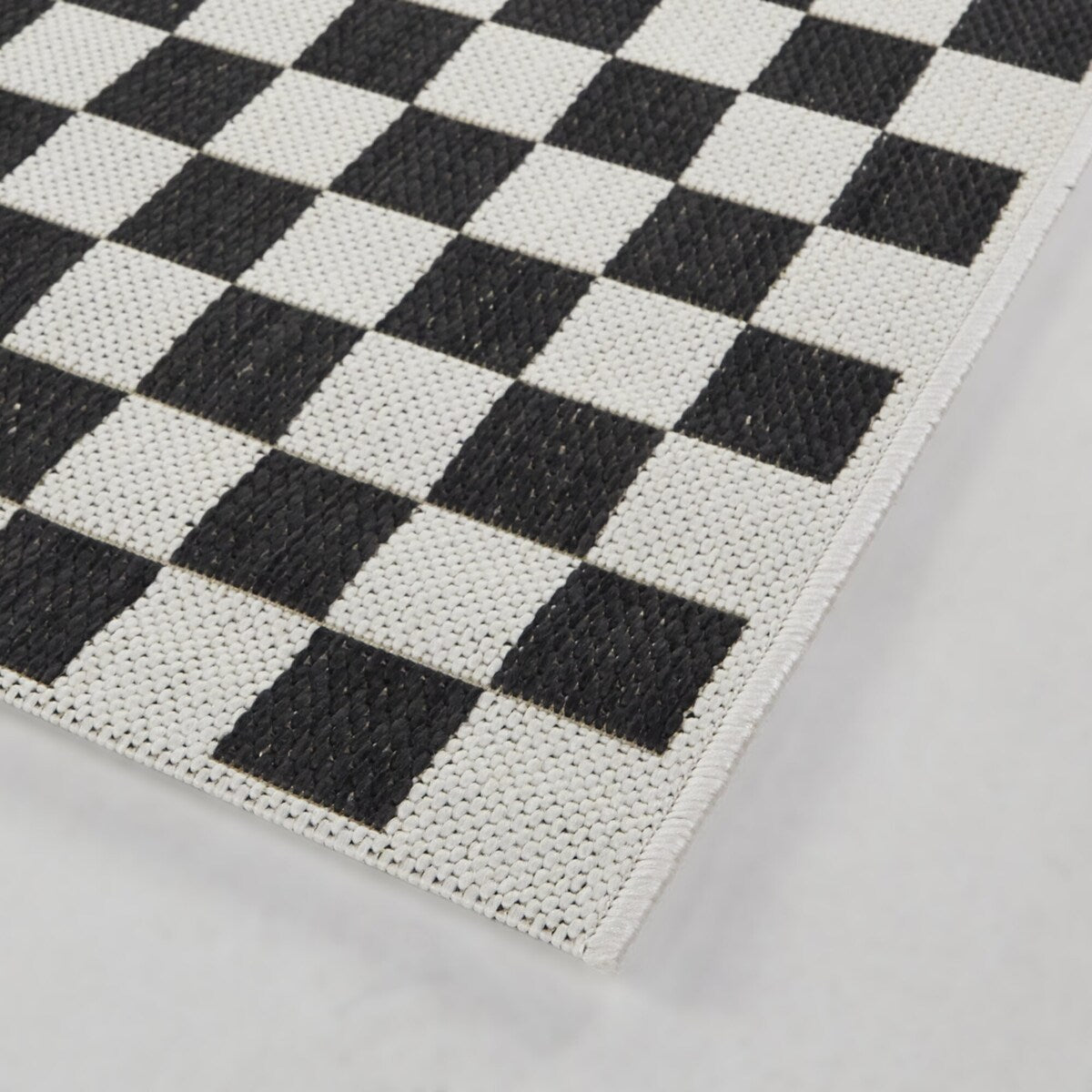 Rupert Checkered Patio Indoor/Outdoor Area Rug