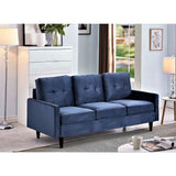 Russal Modern Button-tufted Velvet 3-Seater Sofa