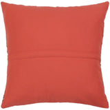 Russell Orange/Blue Hand-Woven Kilim Throw Pillow - 1'6 x 1'6