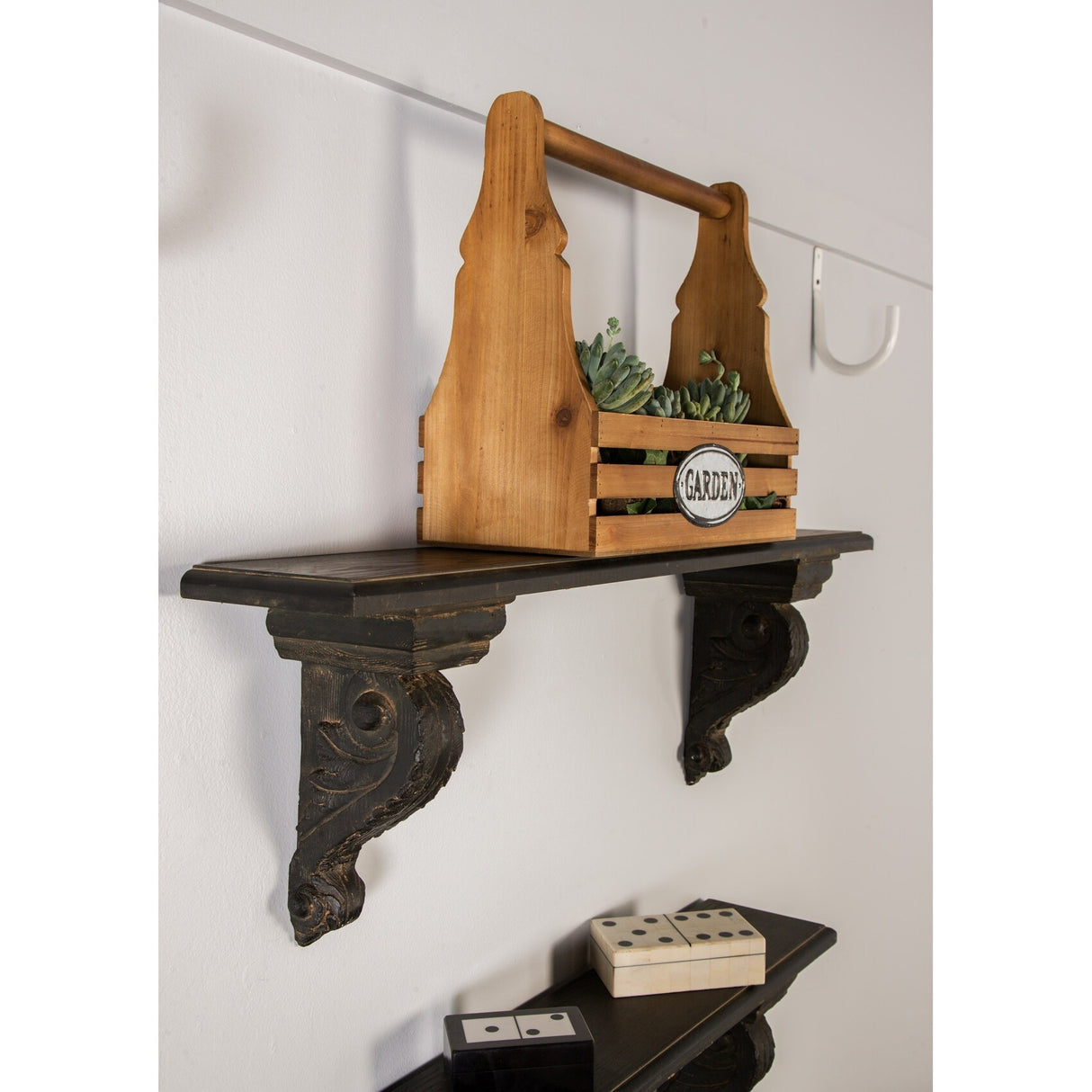 Wood Resin Wall Shelf 39 x 7