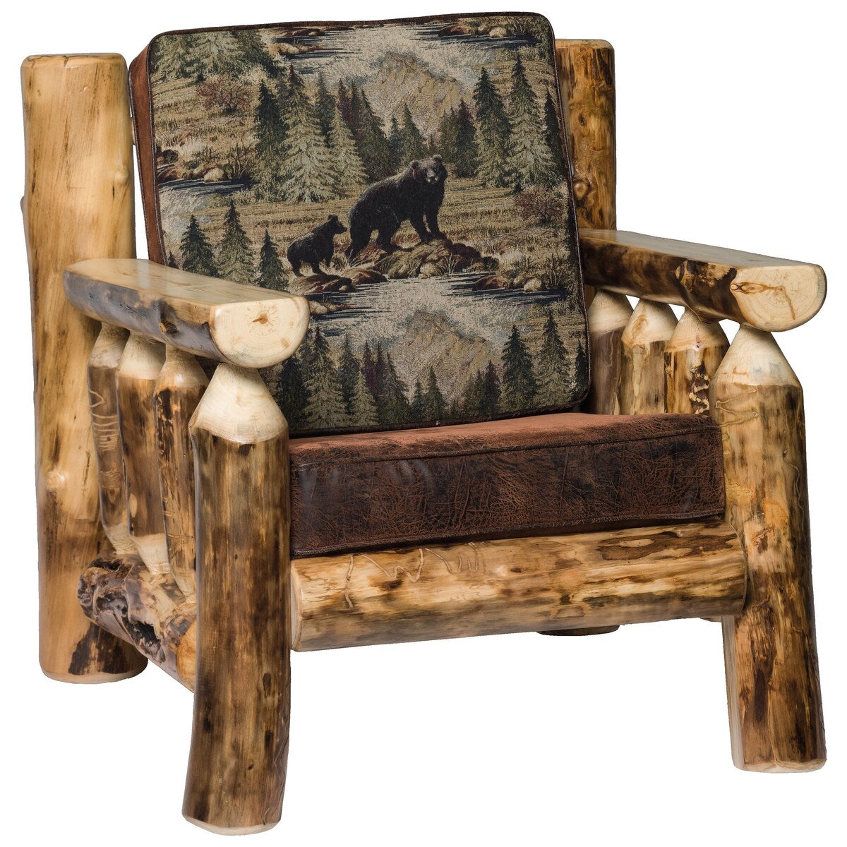 Rustic Aspen Log Couch